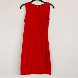 Lulus jersey gathered red mini dress